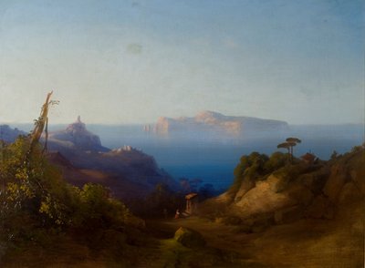 View of Capri by Consalvo Carelli